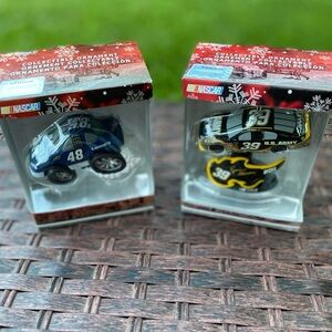 Ryan Newman #39 & Jimmie Johnson #48 Collectable Christmas Ornaments
